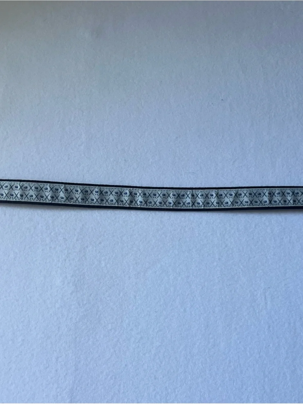 Vineyard Vines Navy and Cream Hockey Stick Webbing Belt Boys size 28